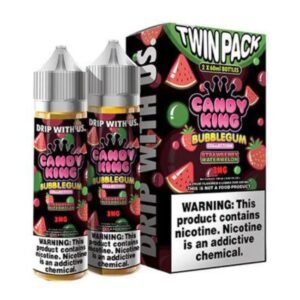 CANDY KING BUBBLE GUM COLLECTION TWIN PACK 2 X 60ML E LIQUID BOTTLE