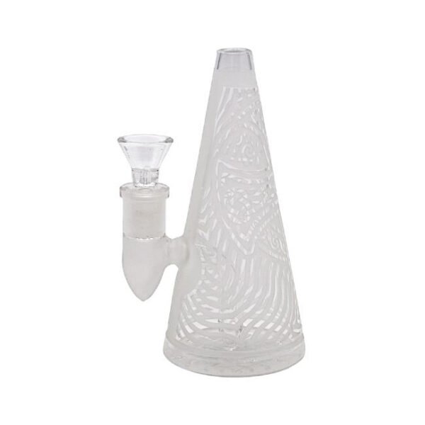 6" CONE DESIGN ASSORTED COLOR GLASS WATER PIPE
