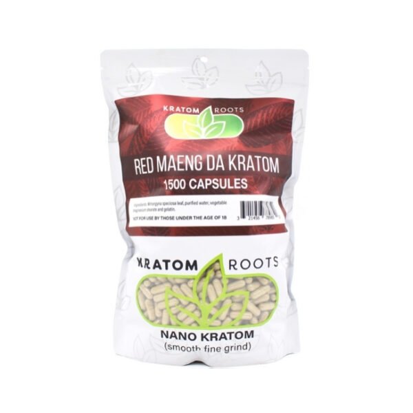 KRATOM ROOTS HIGH QUALITY NANO KRATOM 1500CAPS/BAG