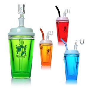PHOENIX GLASS 9" STARBUCK CUP DESIGN WATER PIPE