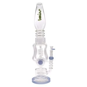 SMOQ GLASS 18" PERC SHOWER HEAD DESIGN HEAVY DUTY WATER PIPE