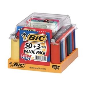 BIC LIGHTER REGULAR (50CT +  3 FREE) DISPLAY