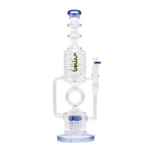 SMOQ GLASS 16" SHOWER HEAD WITH RING DESIGN WATER PIPE