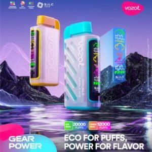 VOZOL GEAR POWER 5% DISPOSABLE (100ML) ECO MODE - 20K & POWER. MODE - 12K PUFFS 5CT/ BOX