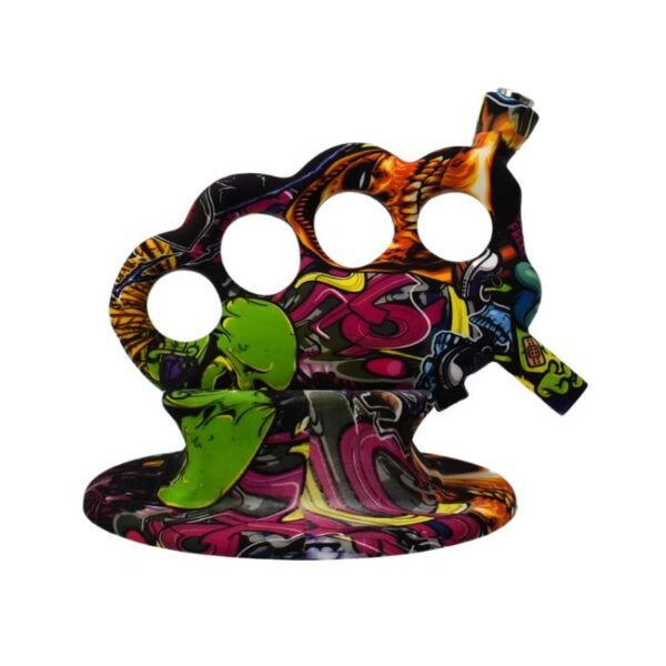 6'' HYDROGRAPHIC TRANSFER PRINTING DESIGN SILICONE PIPE