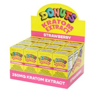DONUTS EXTRACT KRATOM 250MG 30ML GOLD SHOTS 12CT/ BOX