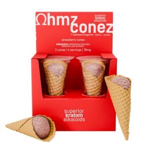 EAT OHMZ CONEZ BY EXODUS 7-HYDROXY KRATOM 70MG CONES 2CT/ BOX