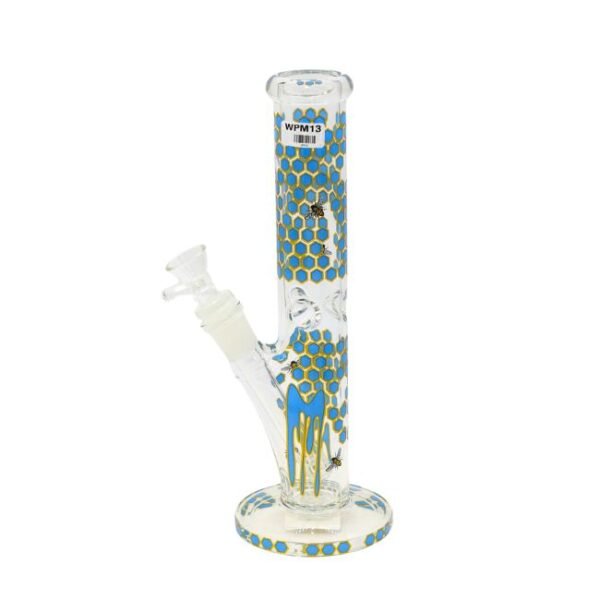 12'' HONEY BEE PRINTED FANCY STRAIGHT TUBE WATER PIPE
