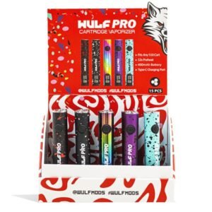 WULF MODS PRO 400mAH 510 VOLTAGE BATTERY ASSORTED COLOR 15CT/ DISPLAY