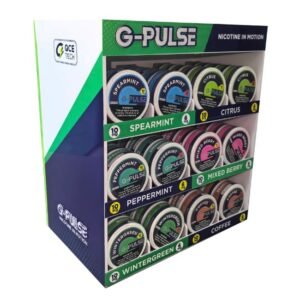 G-PULSE NICOTINE POUCHES POWERED BY GEEK BAR 20 PACK 60CT /CANS DISPLAY