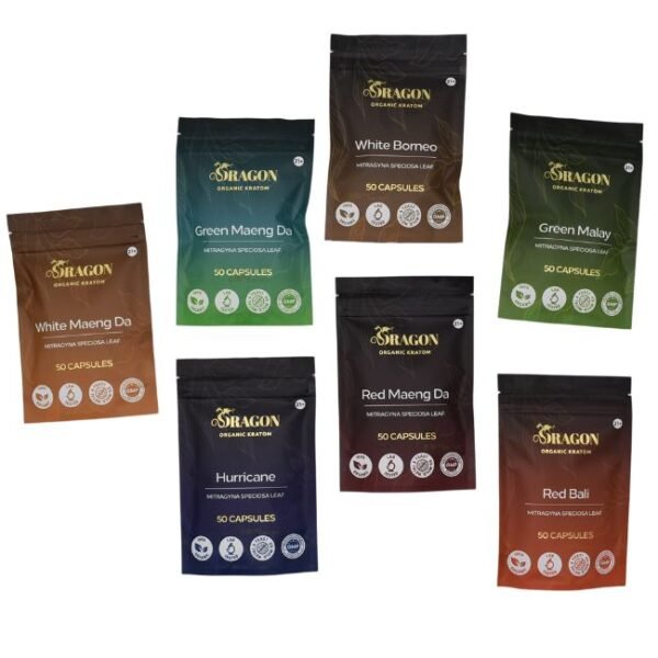 DRAGON ORGANIC KRATOM 50CT/ CAPSULES BAG