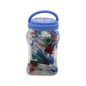 10ML PLASTIC SNOOFER SPOON MIX COLOR 30CT JAR