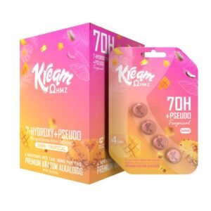 KREAM 7OH 7-HYDROXY + PSEUDO PREMIUM KRATOM ALKALOIDS 60MG PER TABLET 4CT/10PK