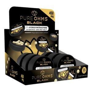 PURE OHMS 7 HYDROMITGRAGYNINE SWEET BERRY 30MG PER TABLET 6PK/ 15CT BOX