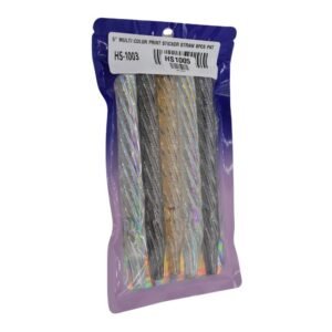 5'' MULTI COLOR TWISTED TUBE STRAW PACK OF 5