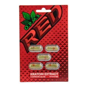 OPMS KRATOM RED 5CT CAPSULES