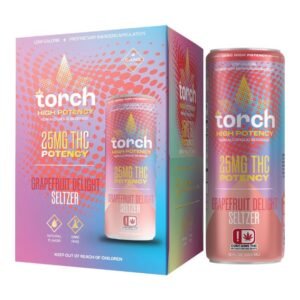 TORCH HIGH POTENCY SELTZER DRINK 25MG THC (12OZ  355ML/ CAN) 4CT/ BOX