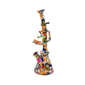 12'' SILICONE GUN SHAPE WATER PIPE