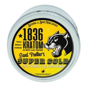 1836 KRATOM 150CT JUMBO CAPSULES TIN