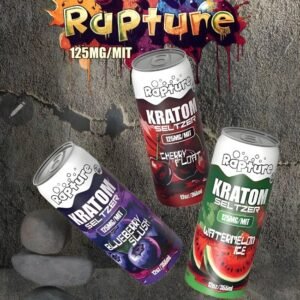 RAPTURE KRATOM SELTZER DRINK 125MG MIT (12OZ 355ML/ CAN) 12CT/ CASE