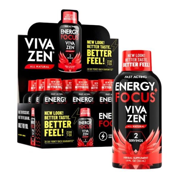 VIVAZEN ENERGY + FOCUS ORIGINAL 40MG KARATOM SHOT 12CT DISPLAY