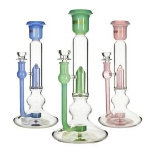 PHOENIXSTAR GLASS 11.5'' COLOR TUBE SHOWER HEAD WATER PIPE