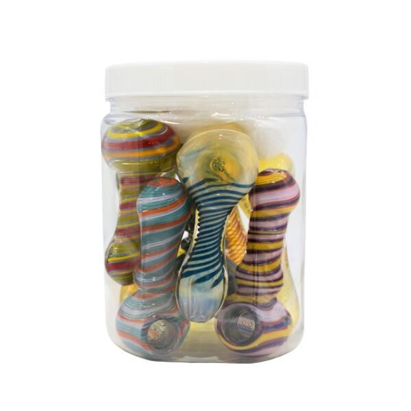 3.5'' HONEYCOMB SCREEN HAND PIPE 10CT JAR