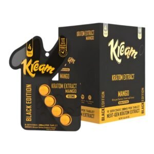 KREAM KRATOM EXTRACT BLACK EDITION 200MG PER TABLET 4CT/10PK