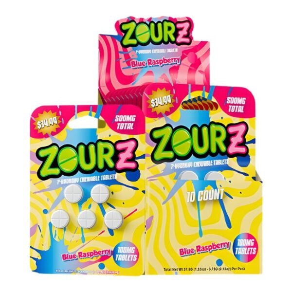 ZOUR STASH ZOURZ 7-HYDROXY 100MG PER TABLET 5CT/10PK