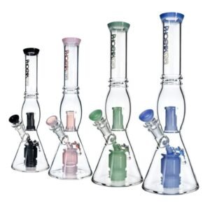 PHOENIXSTAR GLASS 14'' WITH FANCY PERC WATER PIPE