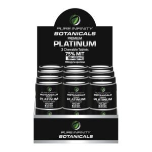 PURE INFINITY BOTANICALS PLATINUM MIT MAENGDA 75MG CHEWABLE TABLETS 3CT/ 18PK