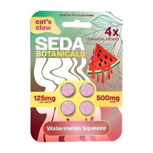 SEDA BOTANICALS CAT'S CLAW 125MG PER TABLET 4CT/10PK