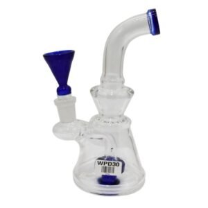 GLASS 7.5'' COLORFULL SHOWERHEAD WATER PIPE