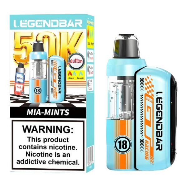 LEGENDBAR 5% DISPOSABLE (125ML) 50K PUFFS 5CT/ BOX