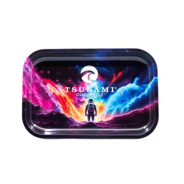 TSUNAMI LARGE METAL ROLLING TRAY (11'' X 7'')